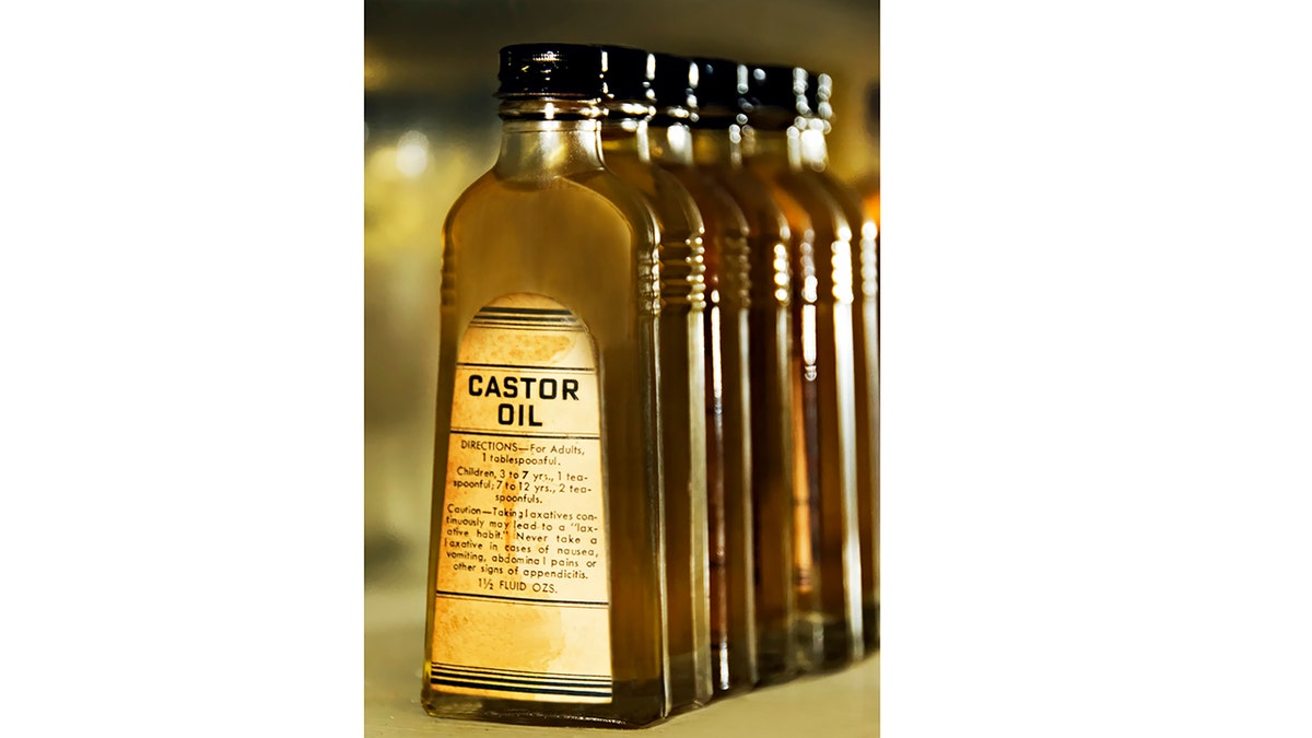 antique castor oil bottles