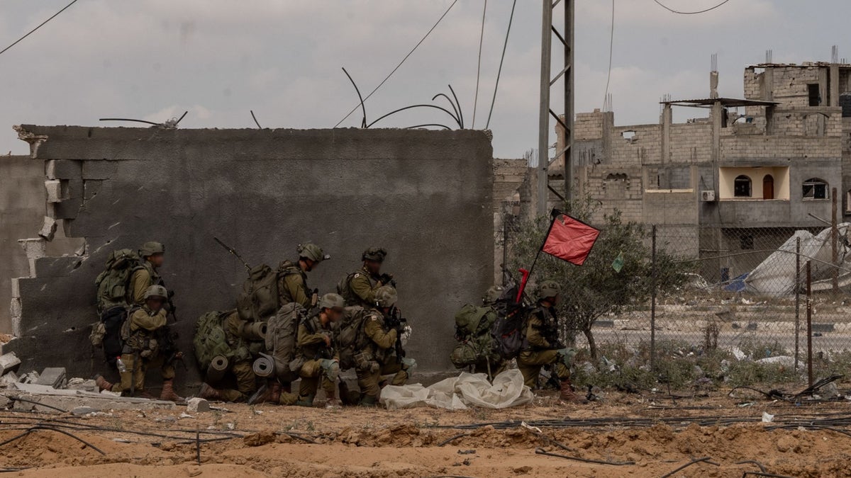 Israeli troops in Rafah