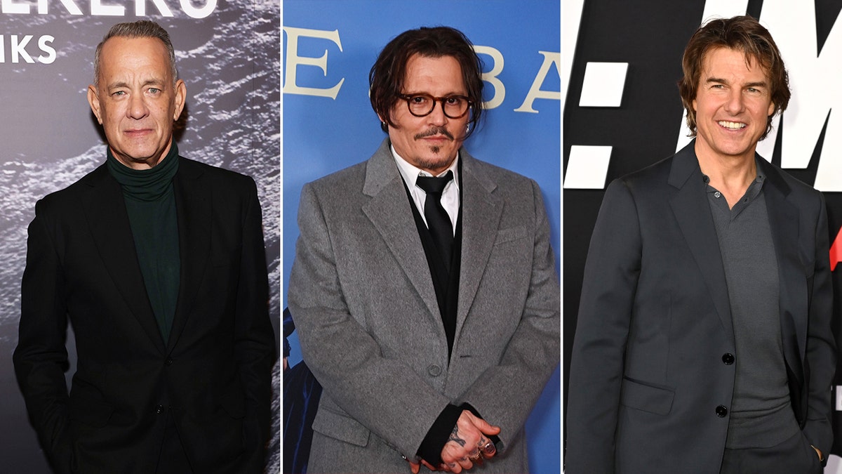 Johnny Depp, Tom Hanks and Tom Cruise