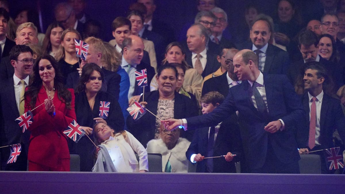 A photo of Prince William and family