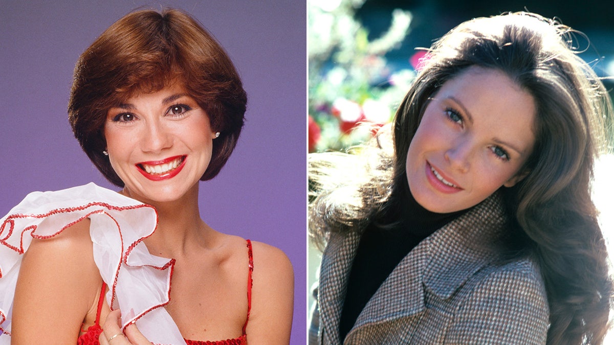 A split image of Kathie Lee Gifford and Jaclyn Smith