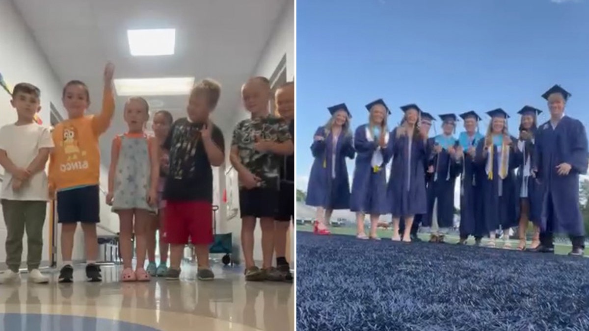 kids become grads split