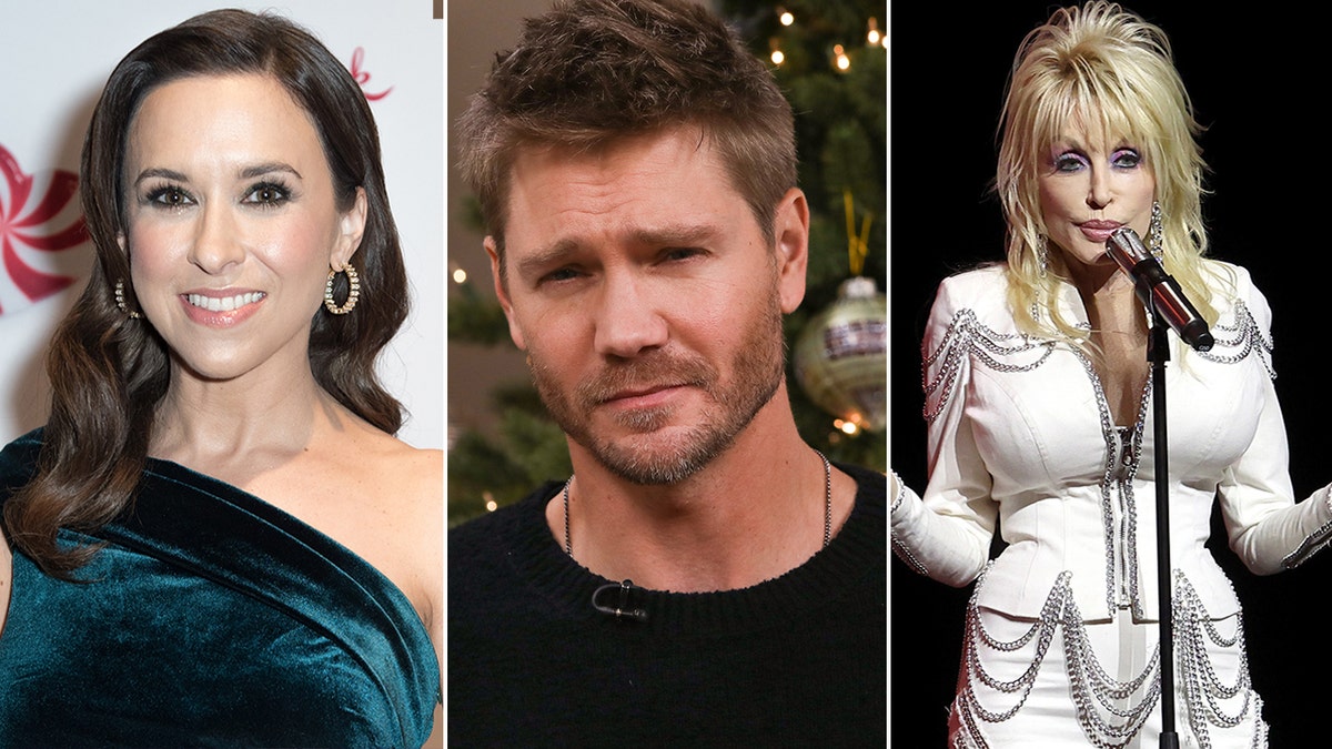 Foto partida de Lacy Chabert, Chad Michael Murray y Dolly Parton