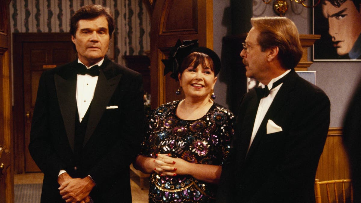 Fred Willard, Roseanne Barr y Martin Mull en Roseanne