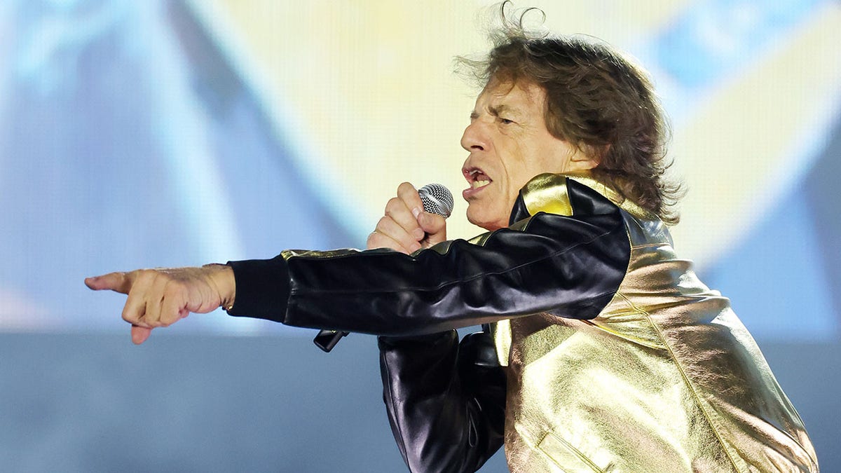 Actuación de Mick Jagger