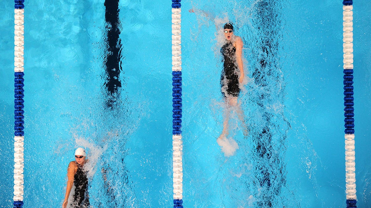 Missy Franklin swims in 2012