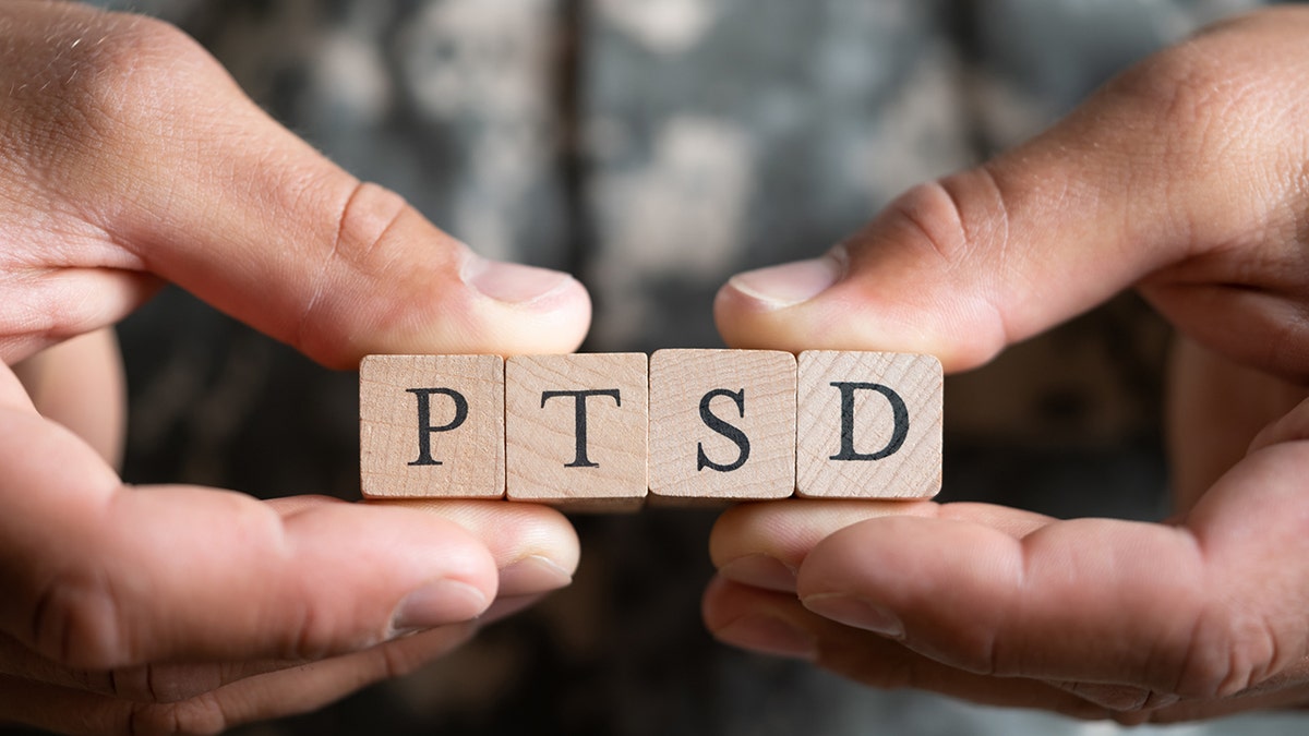 Tiles spelling PTSD