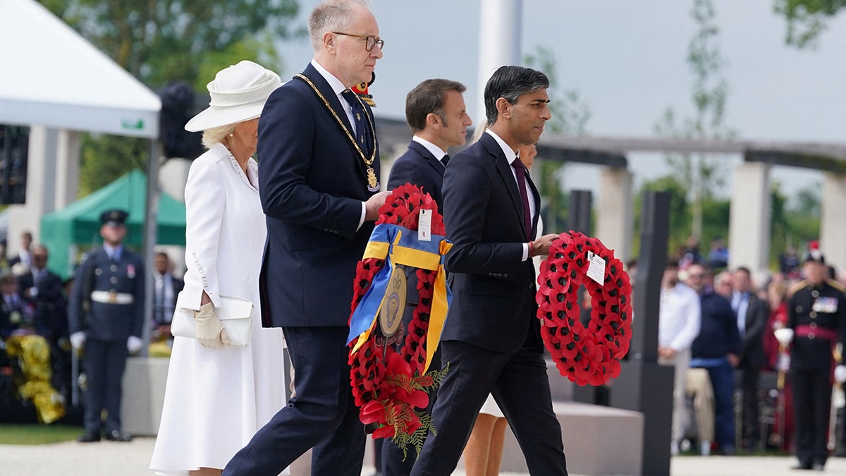 British PM Rishi Sunak participated in the D-Day commemoration