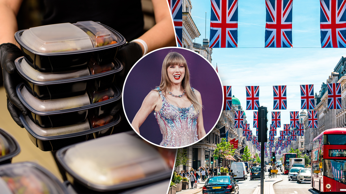 Taylor swift, London and to go boxes