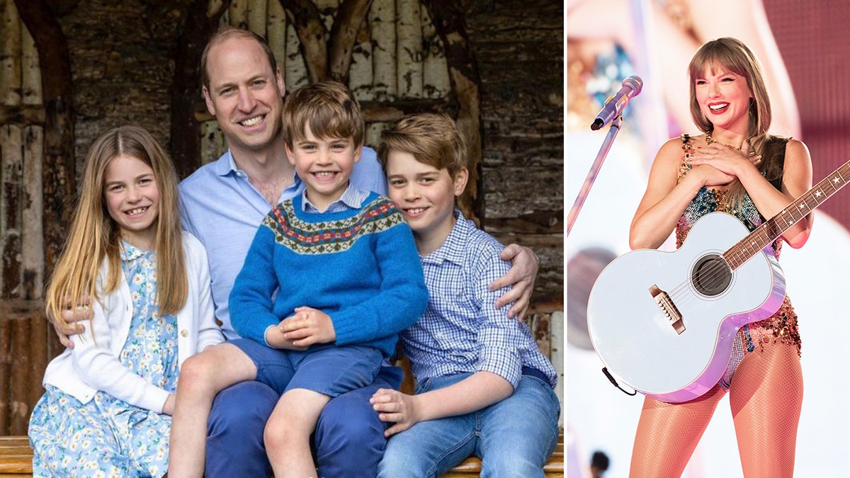 Príncipe William e filhos se separam de Taylor Swift