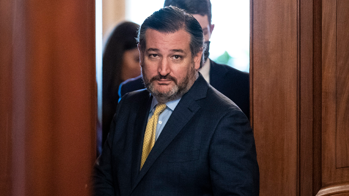 Senator Ted Cruz at the door 