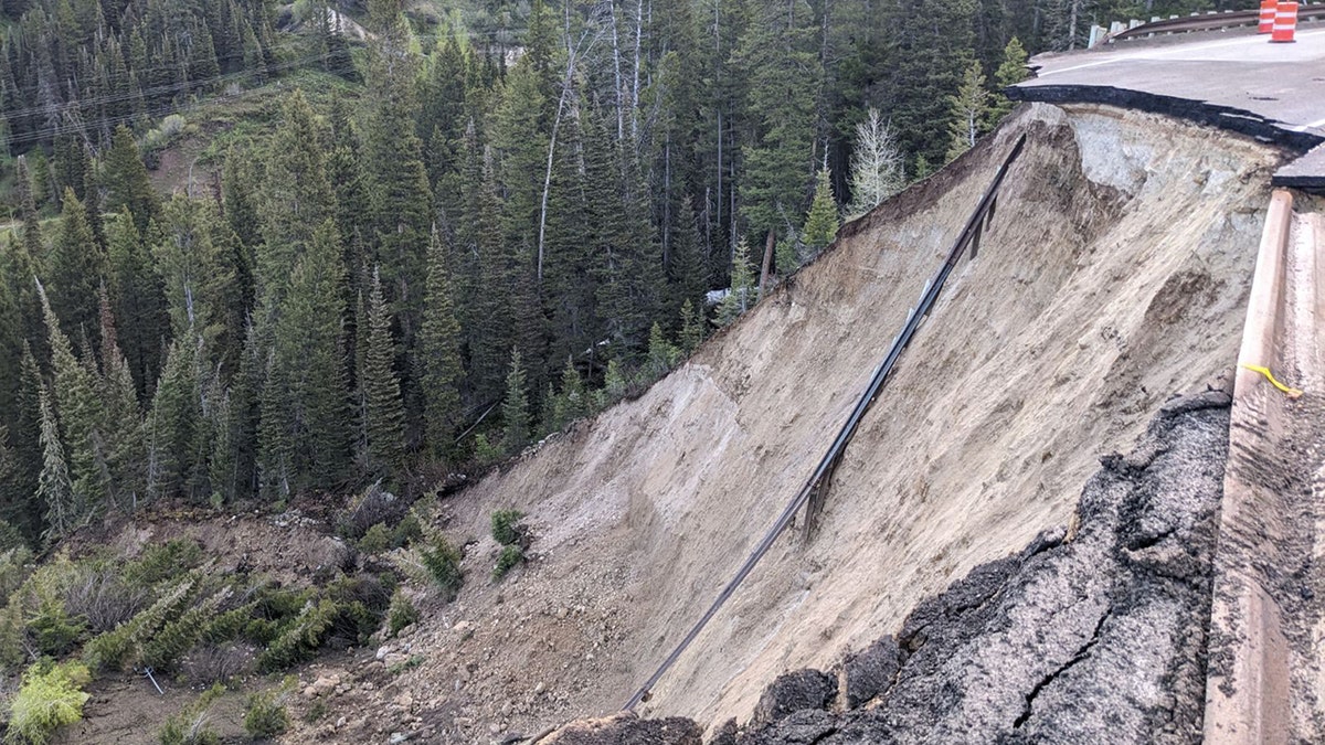 Teton Pass road collapse