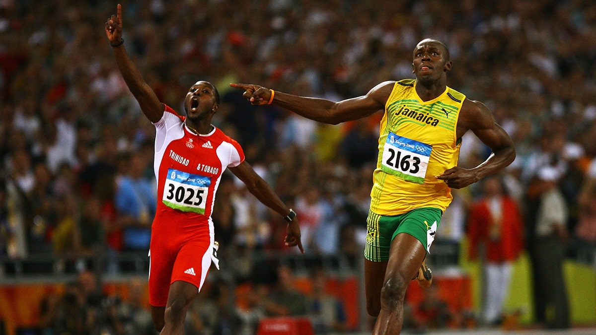 Richard Thompson and Usain Bolt