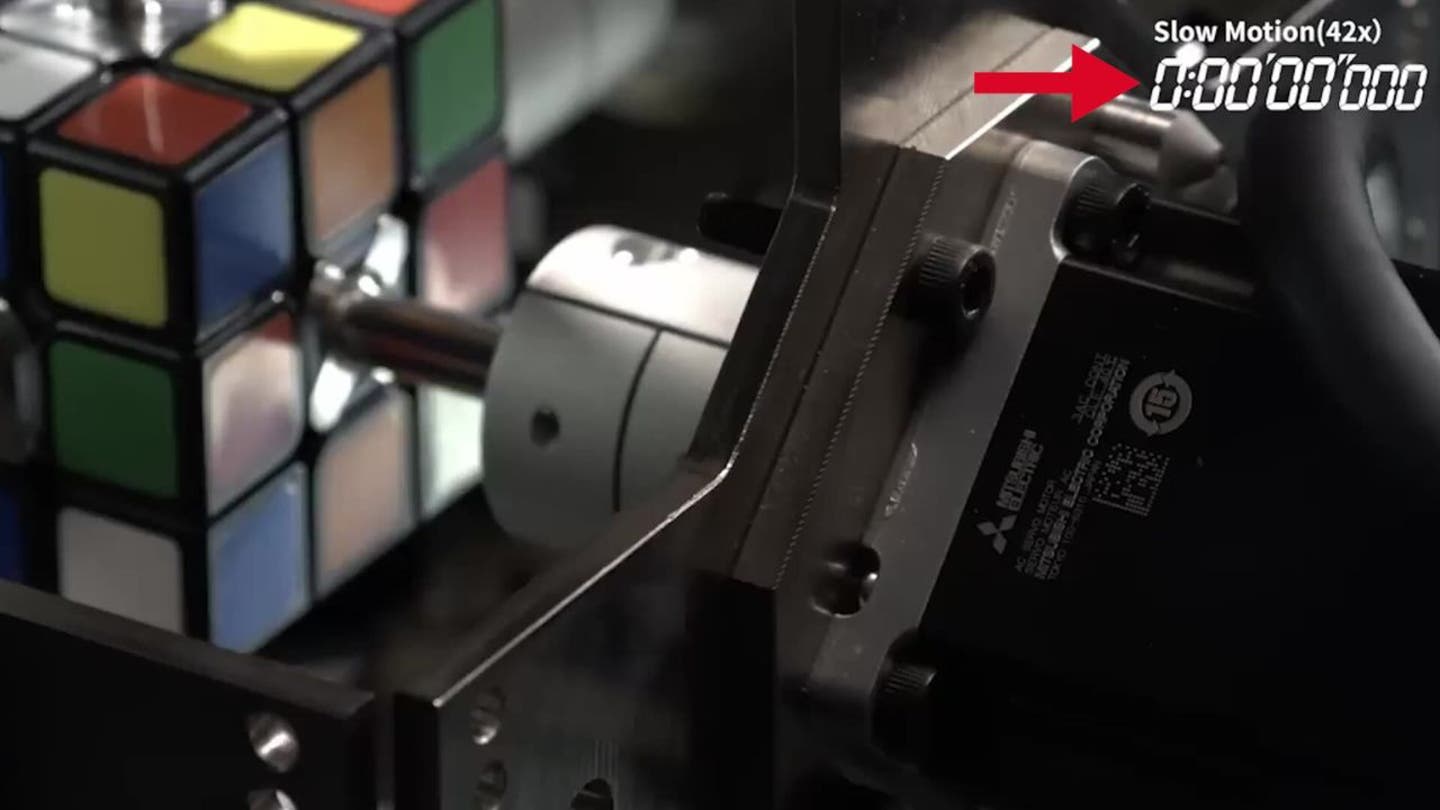 4 Mitsubishi electrics robot crushes Rubiks Cube challenge setting a new world record