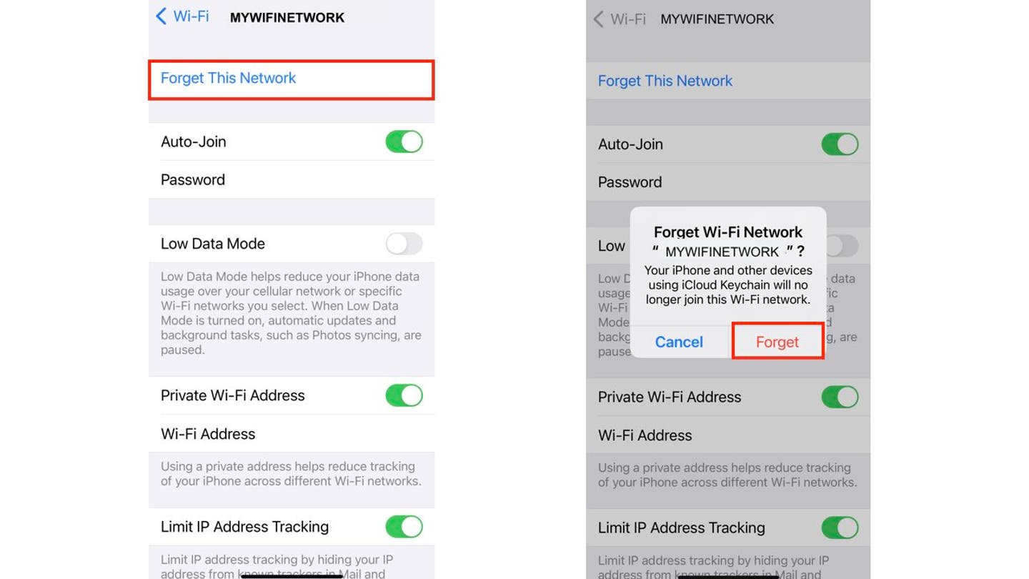 5 how to stop Wi Fi password sharing popups forgetnetworkiphone