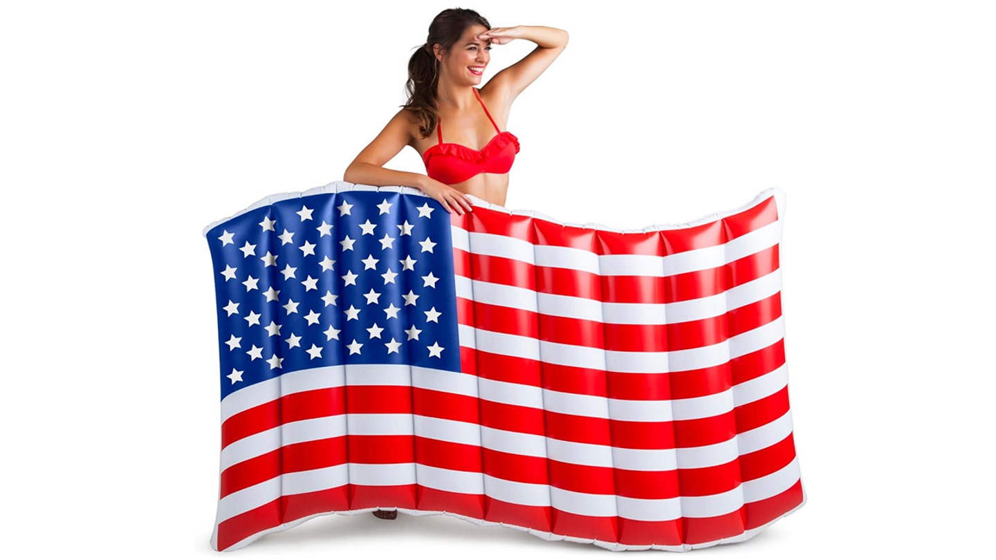 American flag pool float Amazon