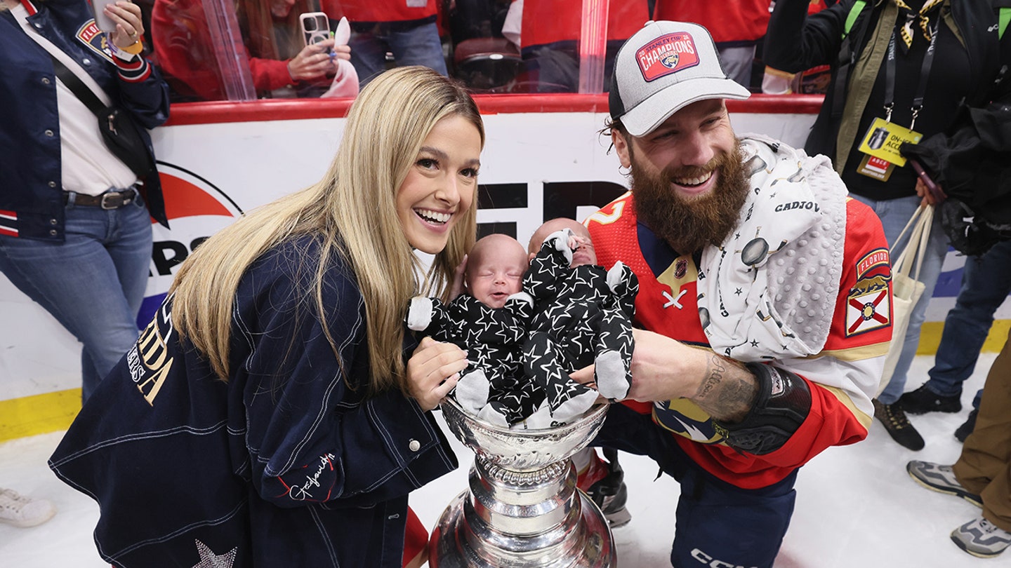 Panthers' Jonah Gadjovich Celebrates Stanley Cup Win with Newborn Twins