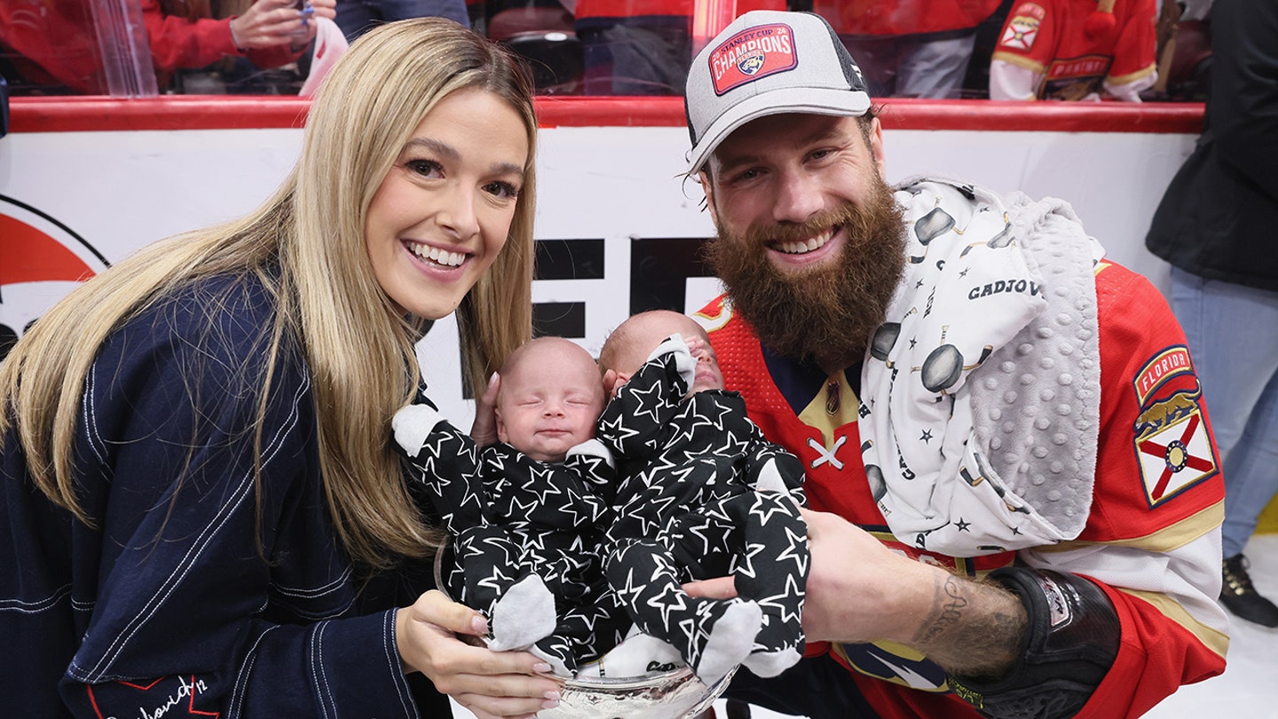 Panthers' Jonah Gadjovich Celebrates Stanley Cup Win with Newborn Twins