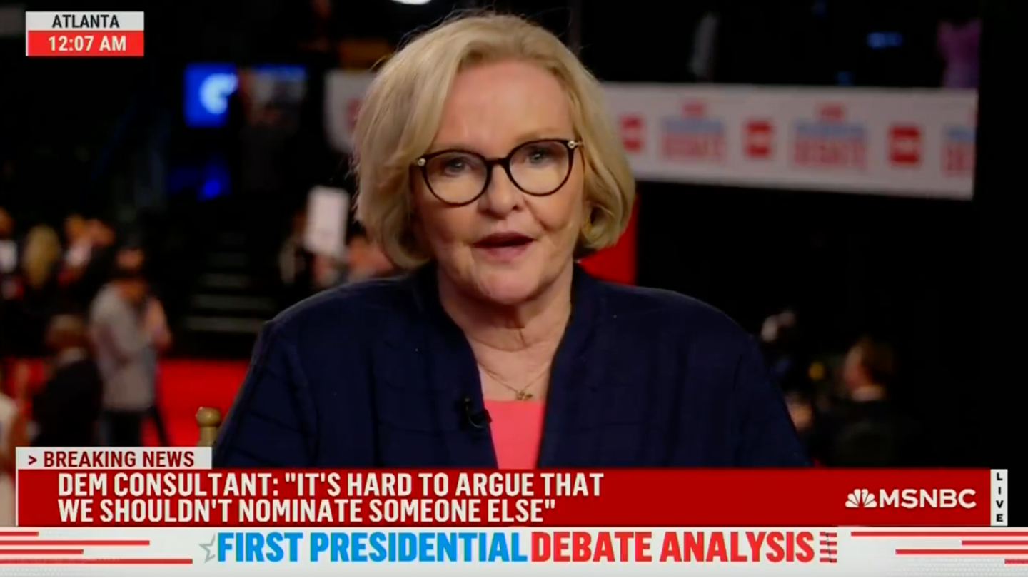 MSNBC Analyst Claire McCaskill Blasts Biden's Debate Performance, Doubts Fitness for Office