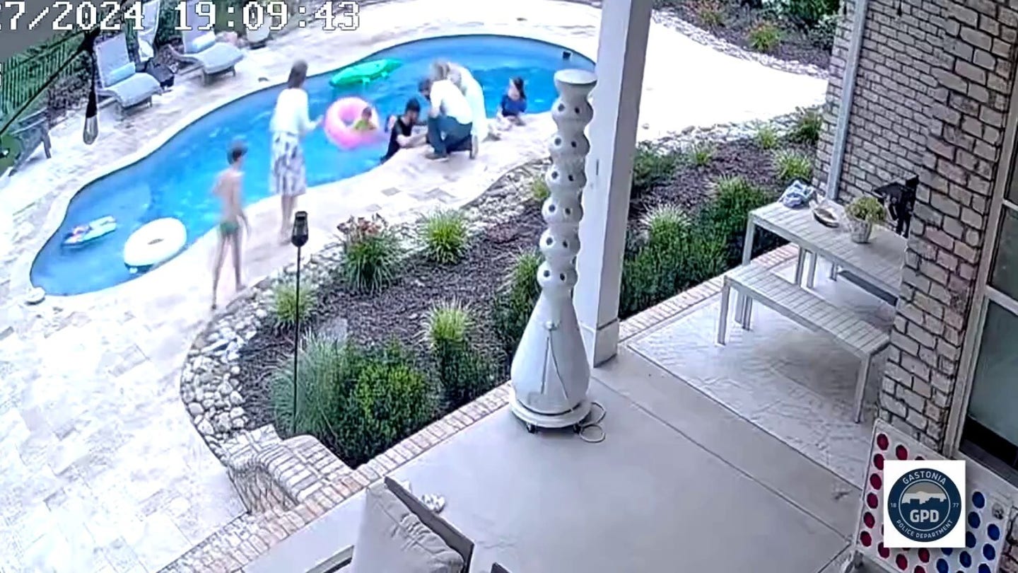 Hero Father Saves 2-Year-Old Daughter from Drowning in Family Pool