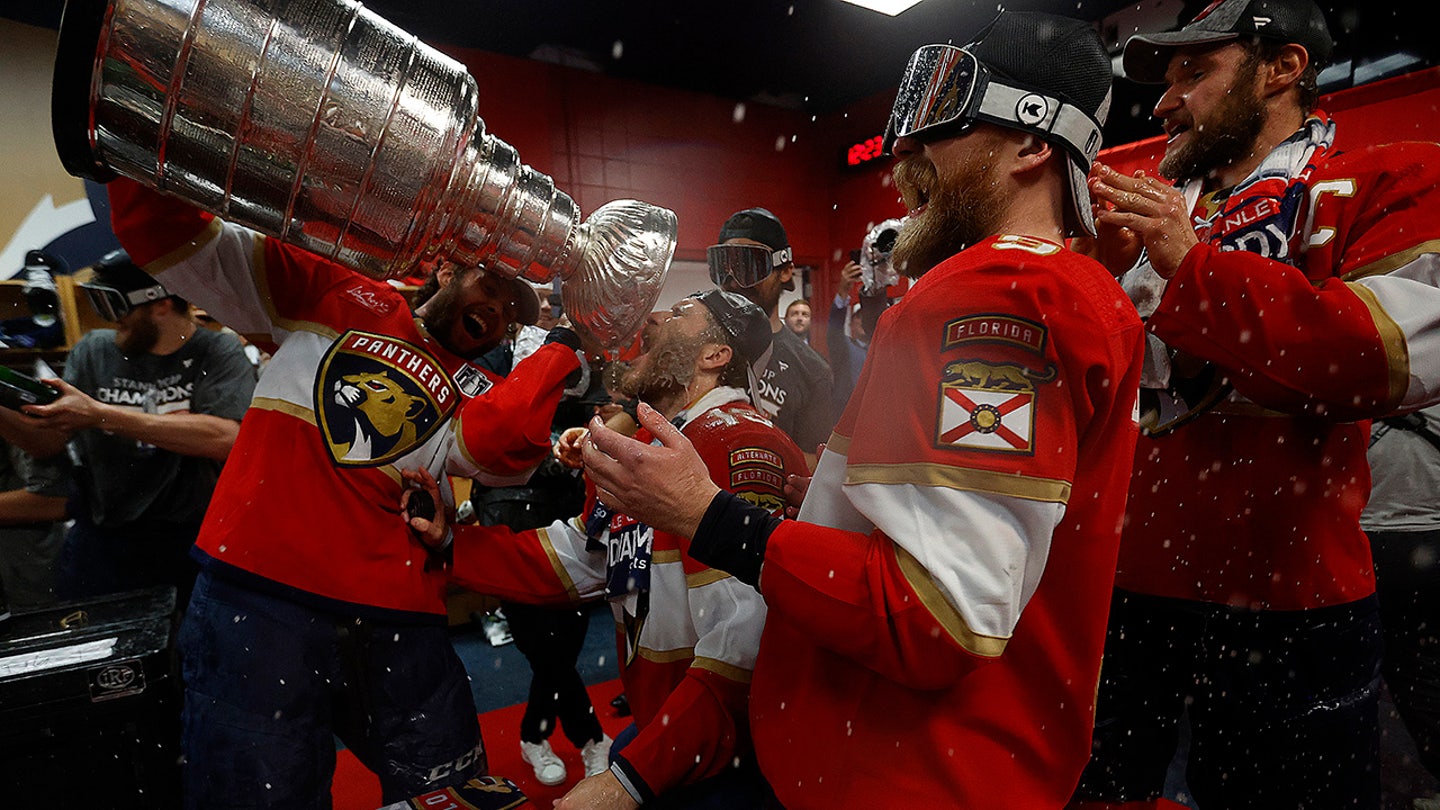 Florida Panthers Celebrate Stanley Cup Victory with Dip in the Ocean