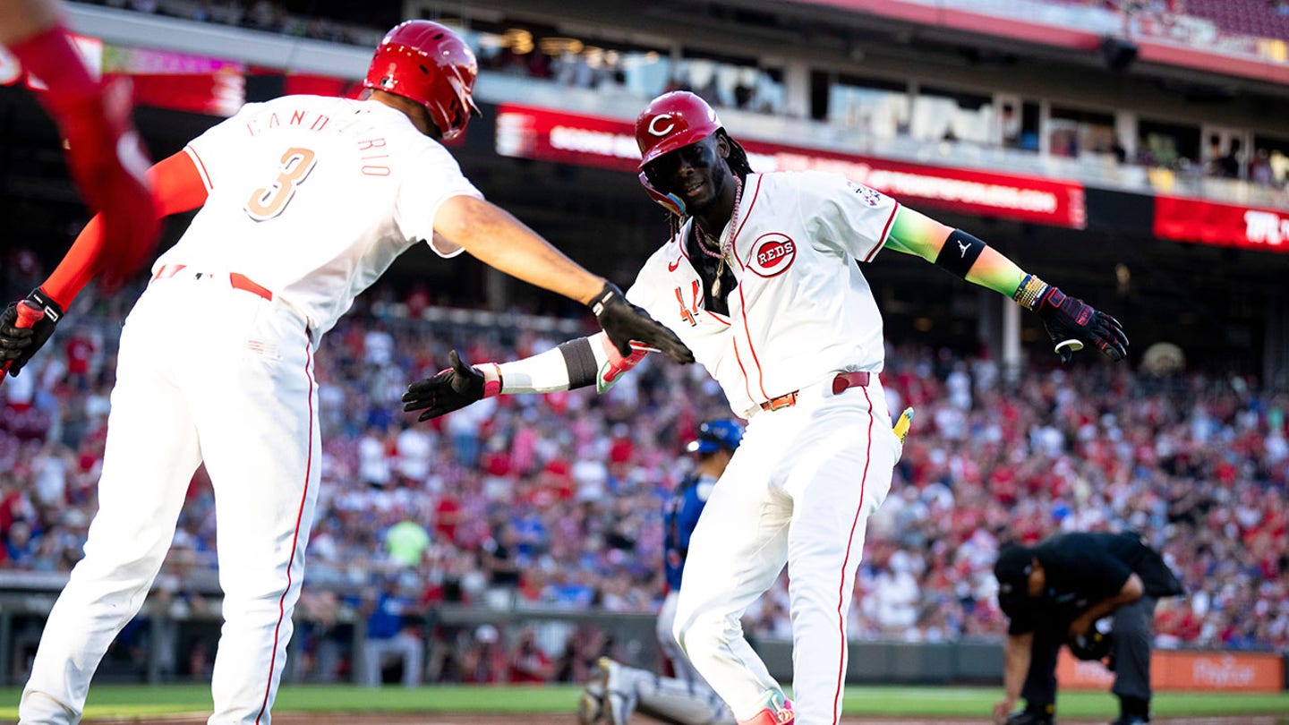 Reds players celebrate