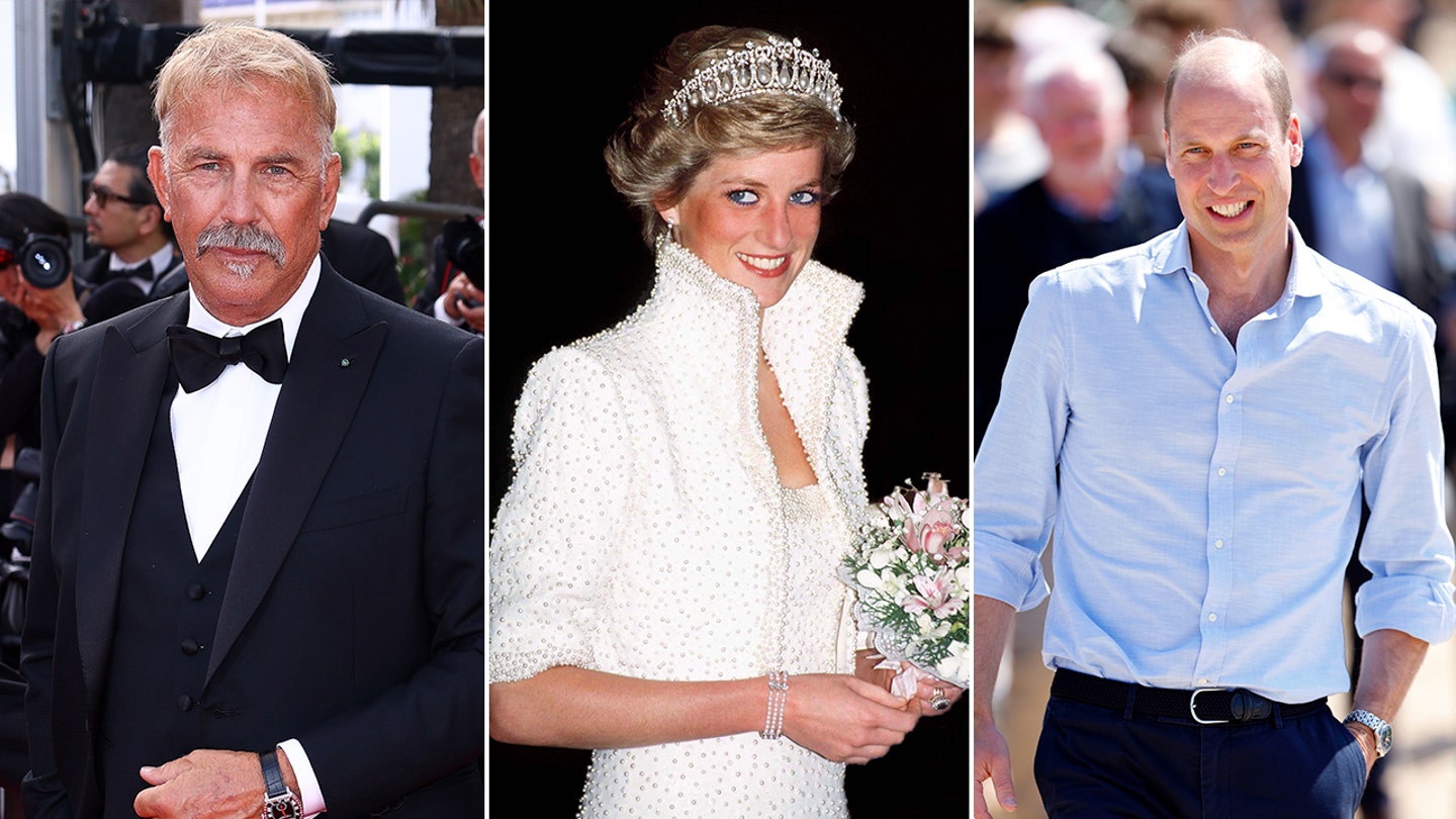 Prince William's Heartfelt Revelation About Princess Diana to Kevin Costner