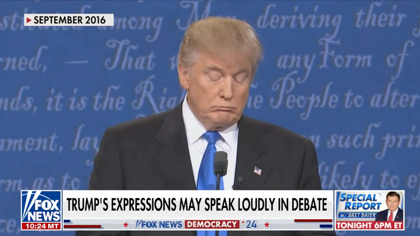Trump's Facial Expressions in Presidential Debates: A Telling Insight