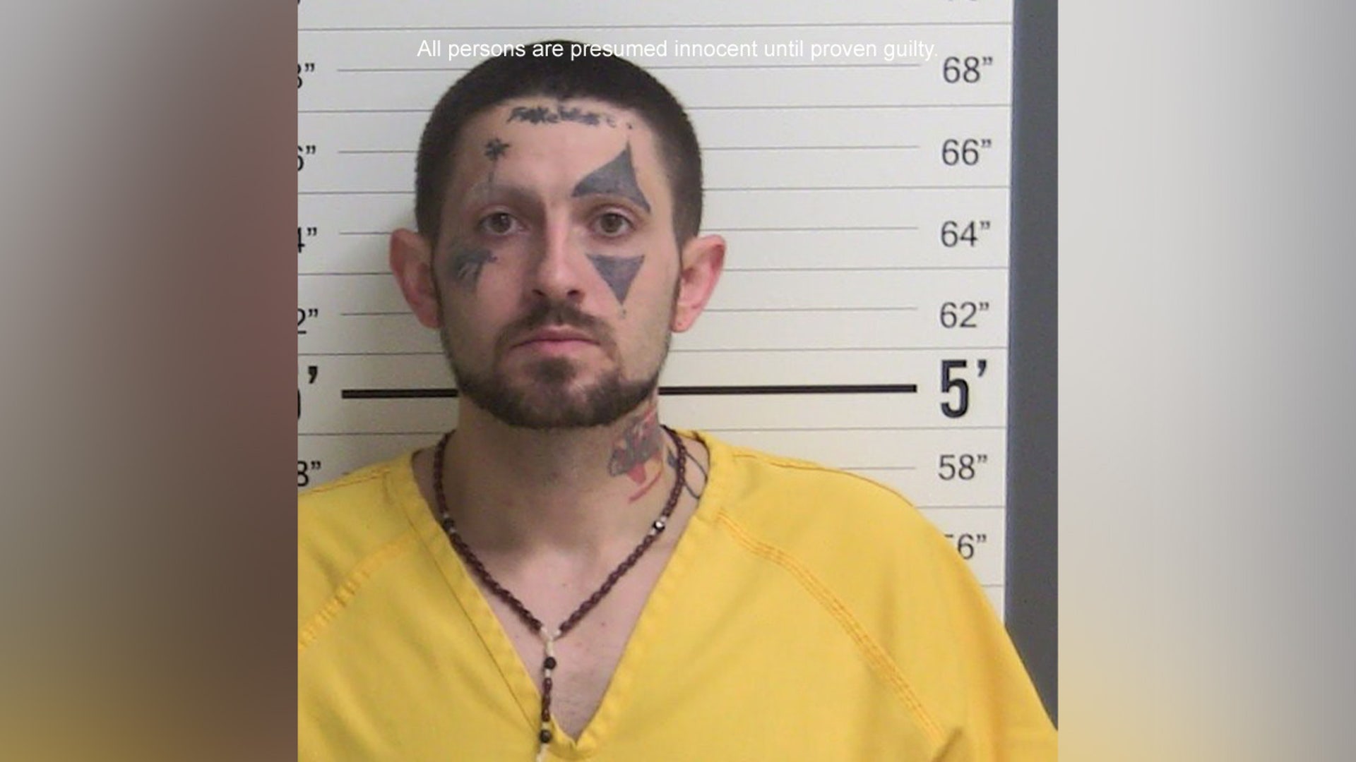 A mugshot of PJ Fitzwater