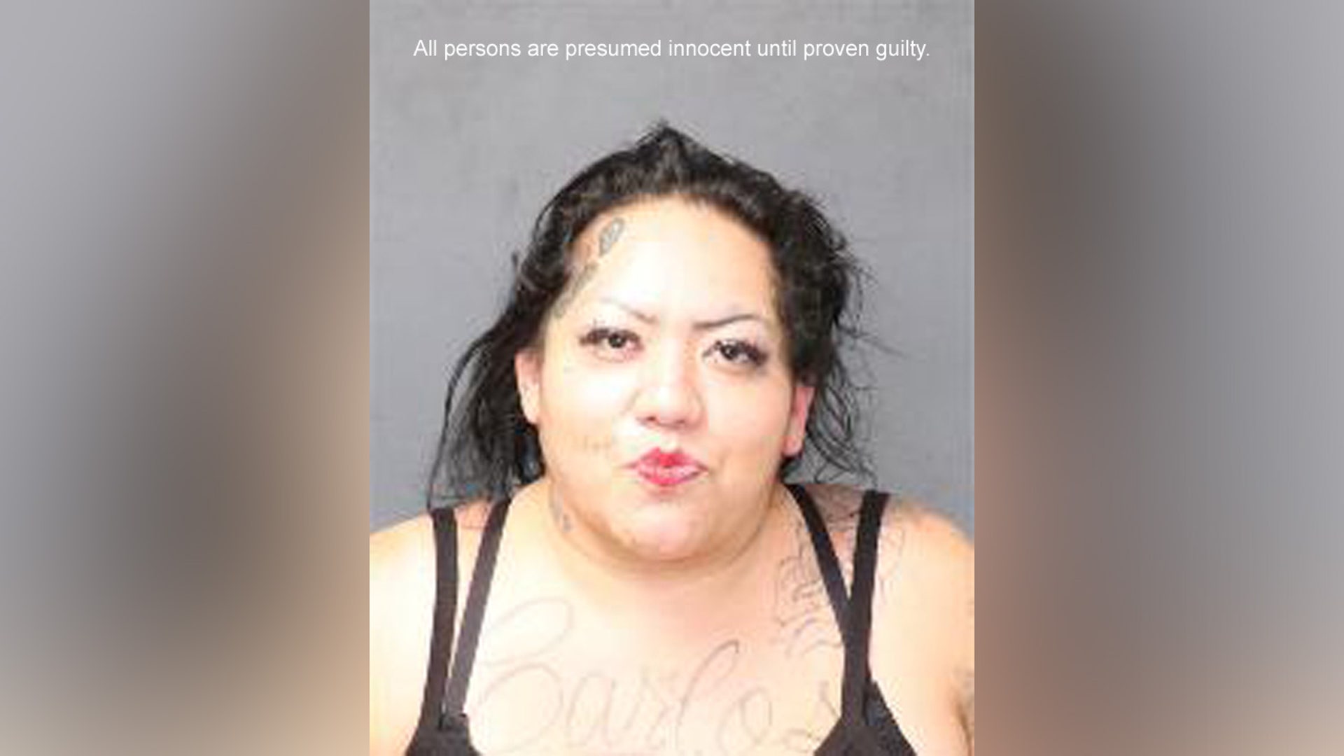 A mugshot of Amanda Abeita