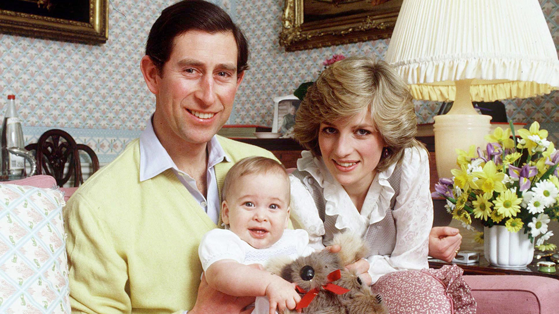 Princess Diana posed with King Charles and Prince William in February 1983, when William was six months old.