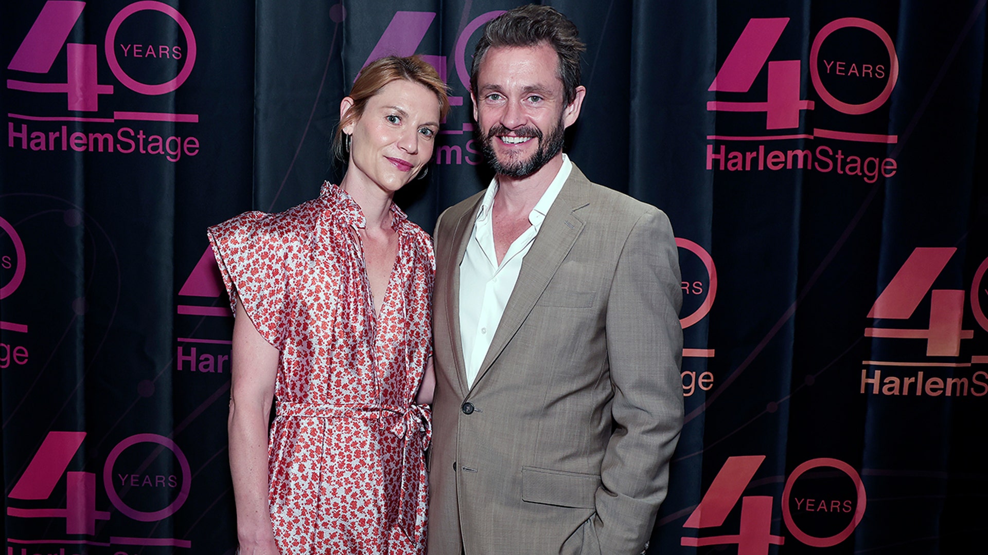 Claire Danes and her husband Hugh Dancy posed together at the 40th Anniversary Harlem Stage Gala.