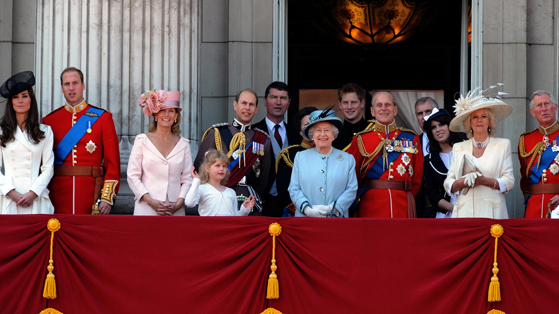 In 2011, a new face was added to the Buckingham Palace balcony for the Trooping of the Colours, when Kate Middleton joined the royal family following her wedding to Prince William.