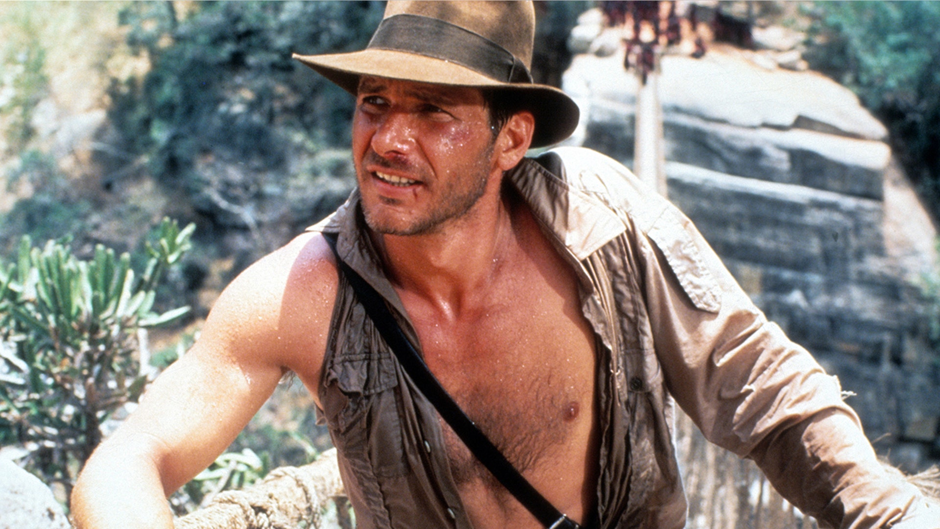 Harrison Ford in "Indiana Jones and the Temple of Doom," in 1984