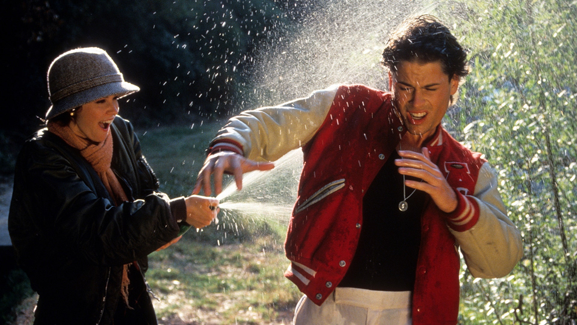 Brat Pack members Rob Lowe and Ally Sheedy worked together in the August 1984 movie, "Oxford Blues."