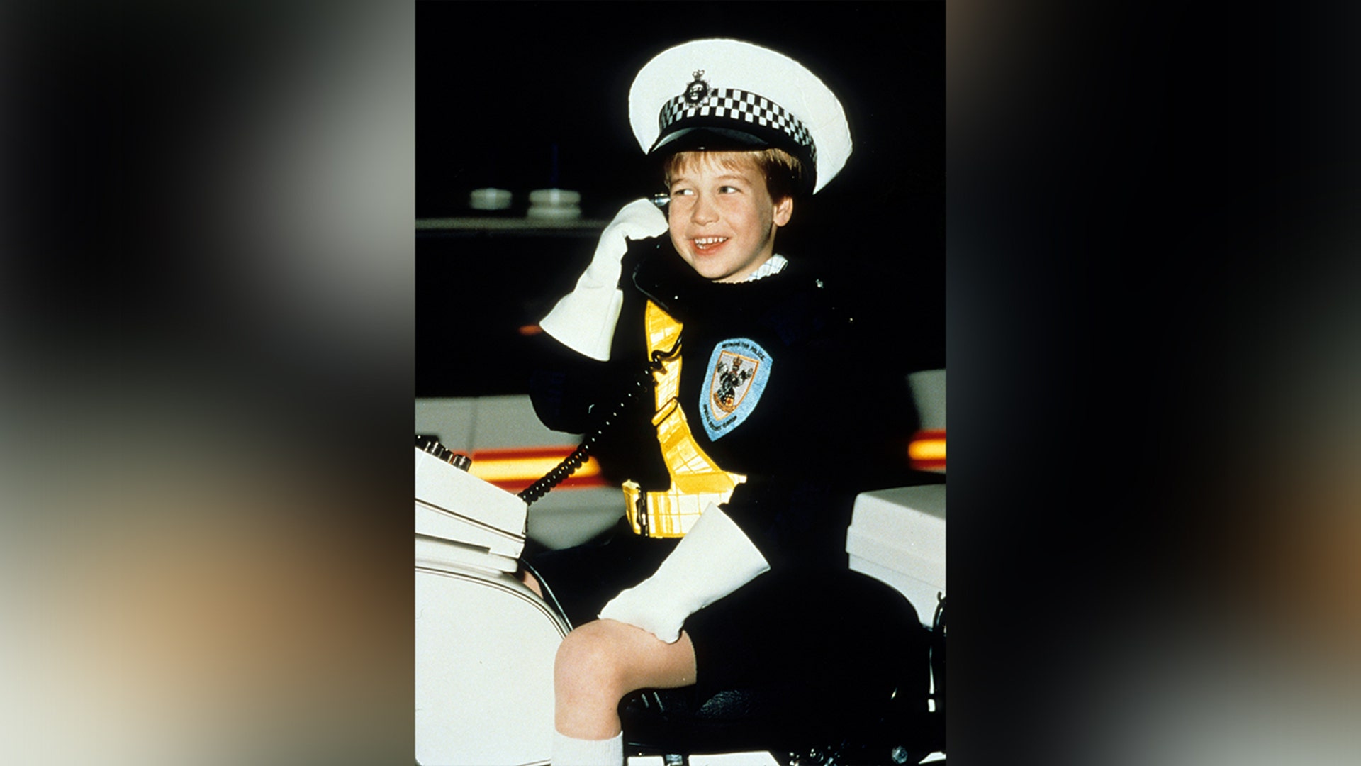 The Prince of Wales channeled his inner police officer when he visited the Windsor police department in 1987.