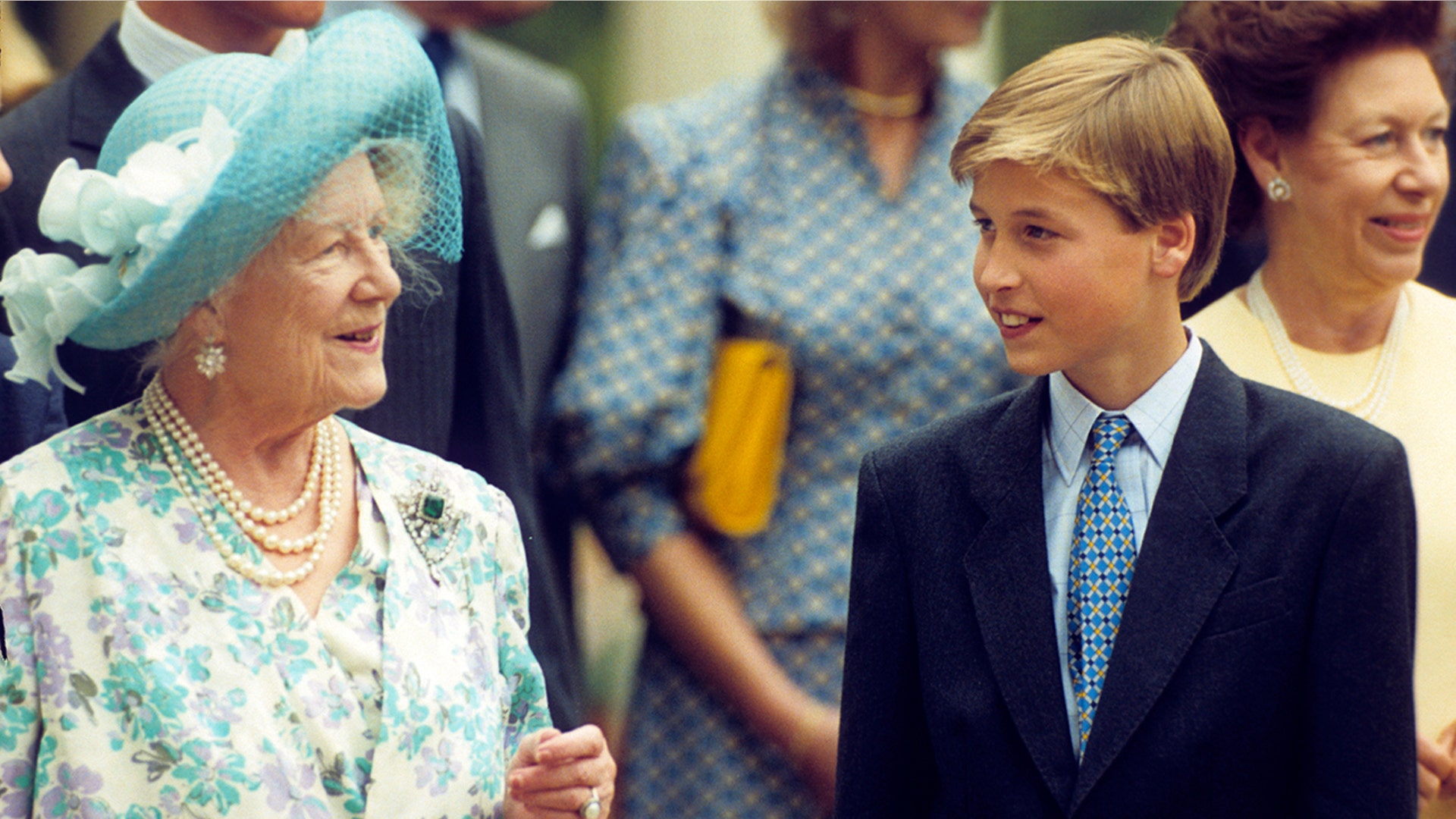 The Queen Mother and Prince William in 1994