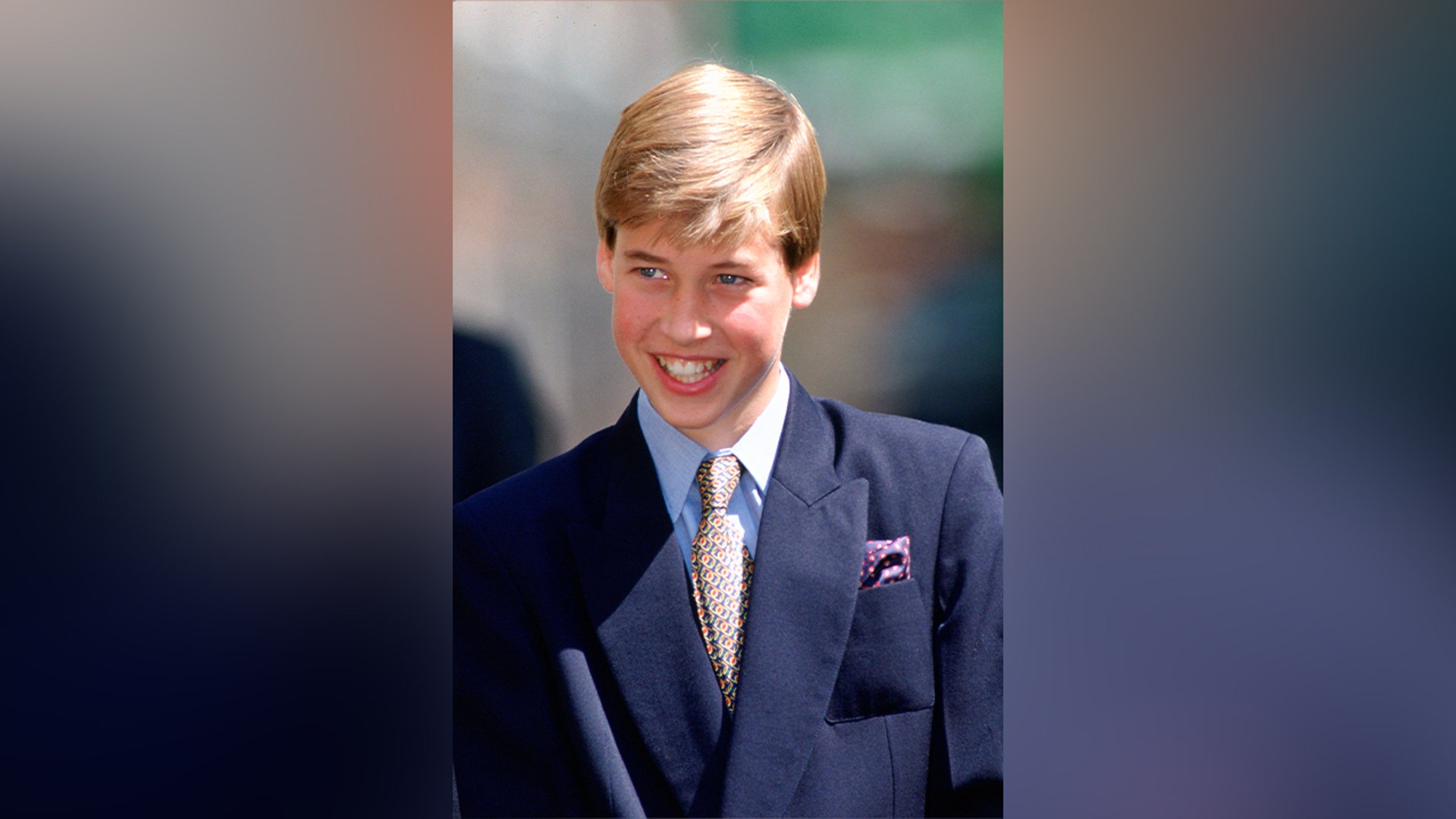 Prince William at the Queen Mother's 95th birthday celebration in 1995.