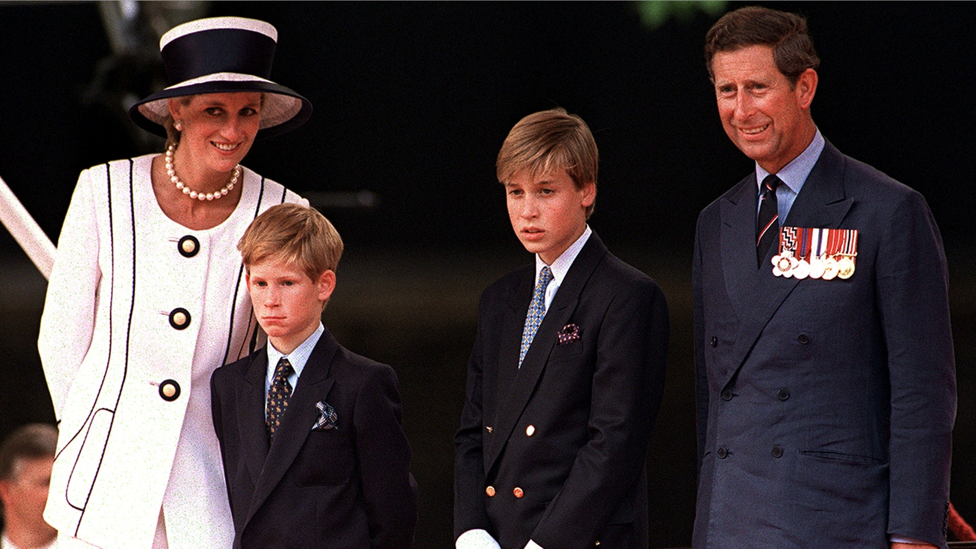 The royal family celebrating VJ Day in London in August 1994.