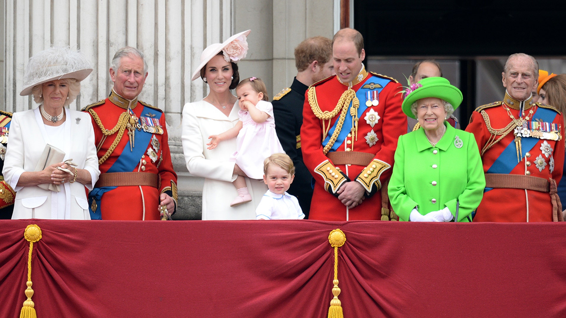Just a few years later, Princess Charlotte made her debut on the Trooping of the Colour balcony in 2016.