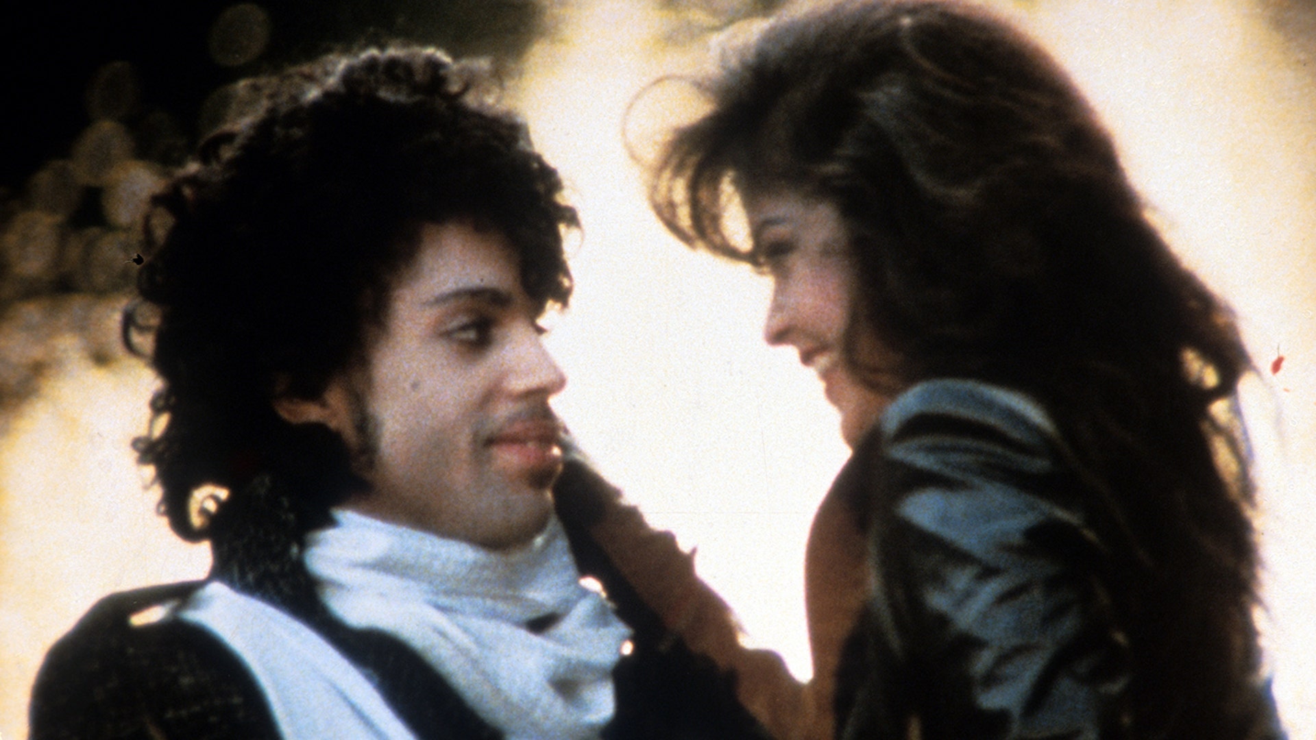 Prince and Apollonia Kotero in a scene from the film 'Purple Rain."