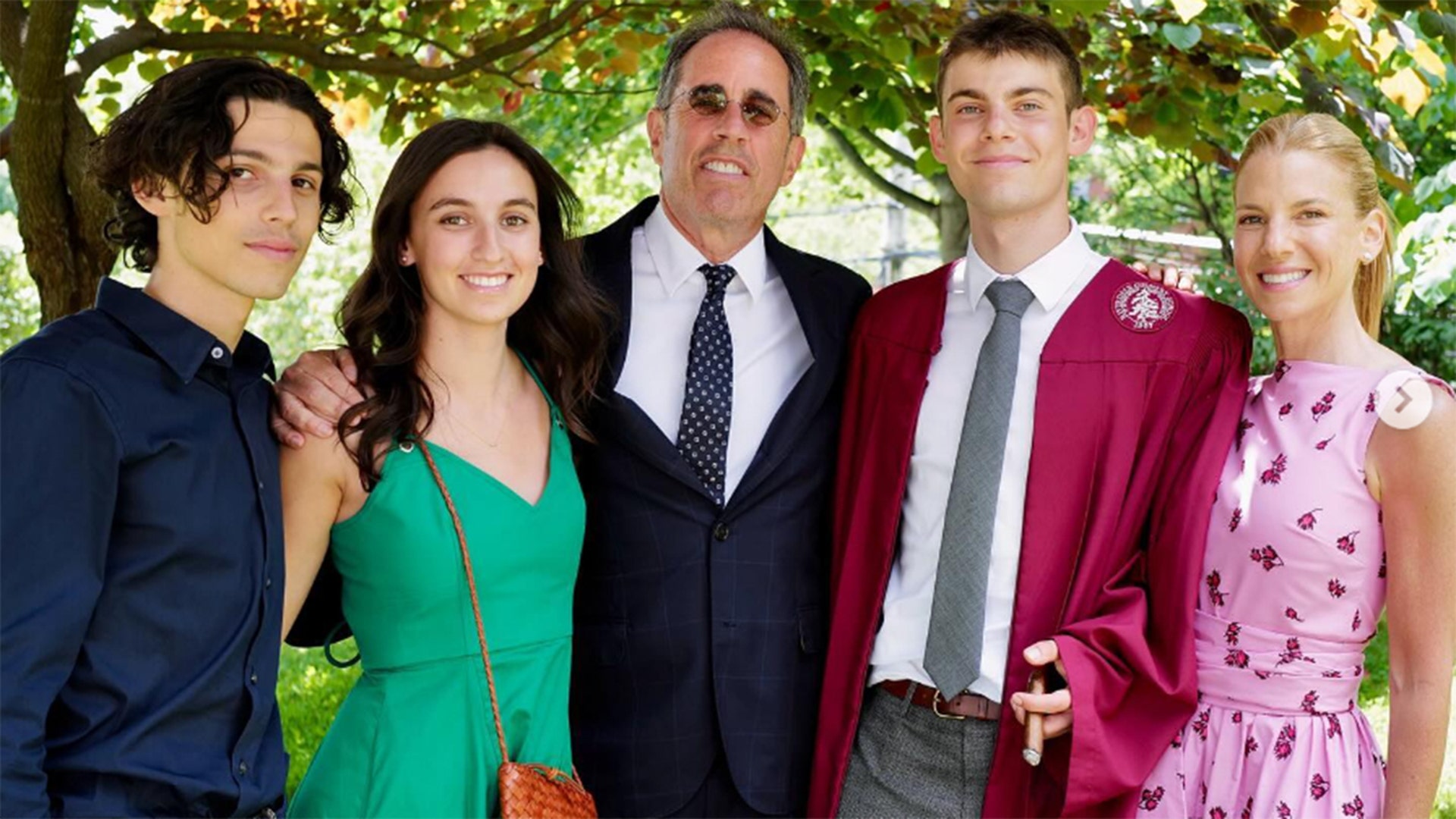 Jerry and Jessica Seinfeld's celebrated the graduation of their youngest son, Shepherd, from Riverdale High School.