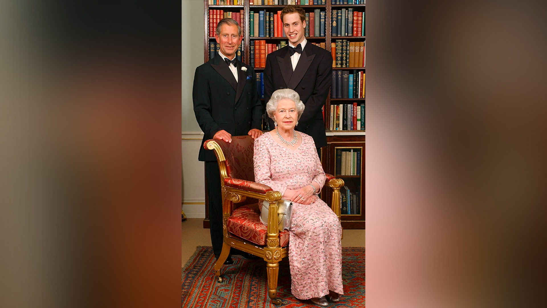 Queen Elizabeth posed with her future successors to celebrate the 50th anniversary of her coronation, in 2003.