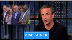 Seth Meyers adds a 'disclaimer' to jokes about Biden's age: No equivalency to 'demented 77-year-old criminal'