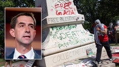 Rioter vandalism targeted after DC statues defaced: 'Long Live Hamas'