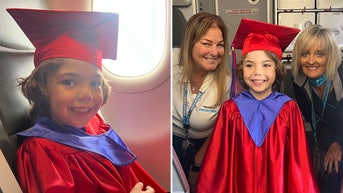 Kindergartner who missed graduation gets 'special' ceremony on flight