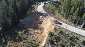 Massive chunk of critical road connecting Americans to tourist hotspot crumbles