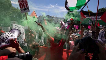 Thousands of anti-Israel protesters gathered outside White House as Israel conducted hostage rescue mission