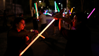 Star Wars fans bolster their lightsaber dueling skills at real-life Jedi academy in Mexico City