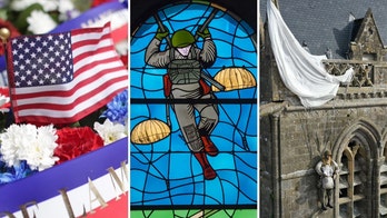 Normandy churches honor D-Day paratroopers as biblical heroes in stained-glass windows
